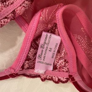 Bare Elegance Pink & Burgundy Ladies Pantie Size M